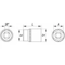 Yato Hex Socket 15 mm with 3/8" Square Drive YT-3810