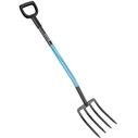 Cellfast Ideal Pro Garden Fork with Handle, 4 Tines (40-222)