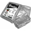 Bradas Αδιάβροχος Μουσαμάς 120 gr/m² 3x5μ. Ελαφρού Τύπου Ασημί PL1203/5