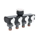 Bradas WL-3033K Irrigation Distributor (4-way) with Switch 25.4x19mm White