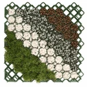 Bradas Πλέγμα / Υλικό για Δάπεδο Κήπου 60x60 εκ. (KRMG40GY)