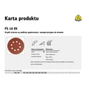 Klingspor Φύλλο Λείανσης Έκκεντρου Τριβείου 125x125mm (50 τεμ) - Κόκκος 60