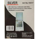 Silver Star Set of 6 Drill Bits for Metal with Cylindrical Shank 10417