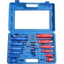 Silver Star Set of 12 Magnetic Impact Screwdrivers, Model 10873