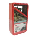 Silver Star 29-Piece Titanium Drill Bit Set with Cylindrical Shank for Metal, Model 10424