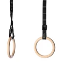 HMS TX08 17-35-009 Wooden Gym Rings, 23 cm Diameter