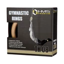 HMS TX08 17-35-009 Wooden Gym Rings, 23 cm Diameter