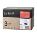 Adviti ORNO TOS LED Floodlight 30W with Motion Sensor, Black, 4000K, IP65 (AD-NL-6148BLR4)