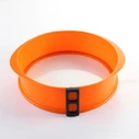 Tiross Round Silicone Cake Pan 25 cm with Glass Base (TS-368)