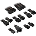 Kolink Core Pro Braided PSU Cable Extension Kit 12V - 2x 6-pin Type 2 - Jet Black / Gunmetal Grey