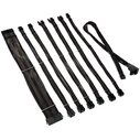 Kolink Core Pro Braided PSU Cable Extension Kit 12V - 2x 6-pin Type 2 - Jet Black / Gunmetal Grey