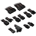 Kolink Core Pro Braided PSU Cable Extension Kit 12V - 2x 6-pin Type 2 - Jet Black / Gunmetal Grey