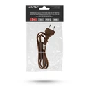 Entac Rewireable Cable 2G0.75 with ON/OFF Switch, Brown, 1 m