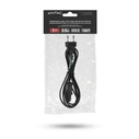 Entac Rewireable Power Cable 2G0.75 with ON/OFF Switch Black 2.5 m
