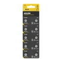 Technik Αλκαλικές Μπαταρίες Κουμπιά Platinum AG2 LR59 196 396 1.5V B10