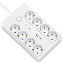 Technik Πολύπριζο 8 Θέσεων 1,5m 1,5mm2 USB A C Surge Διακόπτης 16A