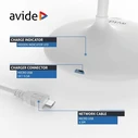 Avide LED Minimal Desk Lamp White 4W 210 lm (Rechargeable)