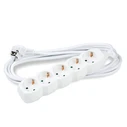 Technik Πολύπριζο 5 Θέσεων με Καλώδιο 5m 1,5mm2 Λευκό