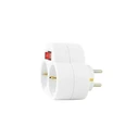 Technik Power Socket Adapter 2-Socket with Switch 16A