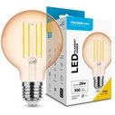 Modee Lighting Σφαιρική Λάμπα Filament Amber G80 4W E27 1800K 360 Lumen