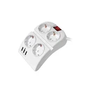 Technik Πολύπριζο 4 Θέσεων με Διακόπτη & 3 Θύρες USB 16A 1.5m
