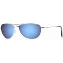 Maui Jim Baby Beach Polarized Men's Sunglasses - Blue Metal Frame, Polarized Mirror Lens B245-17
