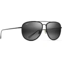 Maui Jim Fair Winds Ανδρικά Γυαλιά Ηλίου Μαύρος Μεταλλικός/Τιτάνιος Σκελετός Μαύρος Polarized Φακός 54/14/145 (554-02)