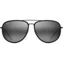 Maui Jim Fair Winds Ανδρικά Γυαλιά Ηλίου Μαύρος Μεταλλικός/Τιτάνιος Σκελετός Μαύρος Polarized Φακός 54/14/145 (554-02)