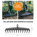 Fiskars Τσουγκράνα Χώματος (πλαστική κεφαλή, χωρίς λαβή)