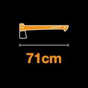 Fiskars X28 Splitting Axe X‑series Blade M + Universal Knife