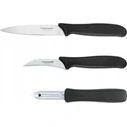 Fiskars Σετ 3 Μαχαιριών Κουζίνας Ανοξείδωτου Χάλυβα με Ξύστη