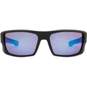 Spy Dirk Men's Sunglasses — Polarized Blue Lenses, Black Grilamid Frame, Size 64/16/125 (Model 672052374280)