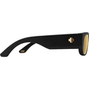 Spy Soft Matte Unisex Sunglasses — Black Frame, Polarized Brown Mirror Lens (52/20/143) — Model 1800000000051