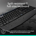 Logitech MK345 Wireless Keyboard & Mouse Combo USB - US English - Black