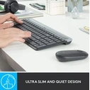 Logitech MK470 Ασύρματο Σετ Πληκτρολόγιο & Ποντίκι USB - Αγγλικό US - Μαύρο