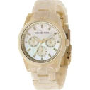 Michael Kors MK5039 Γυναικείο Ρολόι 38mm Μπαταρίας με Μπεζ Καουτσούκ Λουράκι