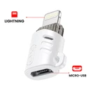 XO Αντάπτορας Micro Θηλυκό σε Lighting Αρσενικό με Κορδόνι
