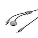 XO Φορτιστής Apple Watch και Καλώδιο Type C σε Type C Μαύρο