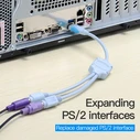Vention USB2.0 to Dual PS/2 Adapter Cable 0.3M Blue (VAS-C03-S) (VENVAS-C03-S)