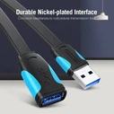 Vention USB 3.0 Flat Extension Cable 0.5m Black