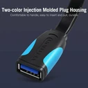Vention USB 3.0 Flat Extension Cable 0.5m Black