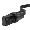 Καλώδιο Patch Vention CAT6 U/UTP Flat 2m Μαύρο (IBABH)