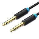 Vention Καλώδιο Ήχου 6.5mm Αρσενικό σε Αρσενικό 10m Μαύρο