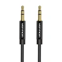 Vention Audio Cable 3.5mm Male to Male Fabric Braided 1m Black Metal Type