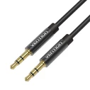 Vention Audio Cable 3.5mm Male to Male Fabric Braided 1m Black Metal Type