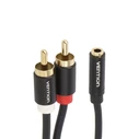 VENTION Audio Cable 3.5mm Female to 2RCA Male 1.5m