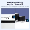 Vention Καλώδιο Ήχου 3.5mm Θηλυκό σε 2x RCA Αρσενικό Μαύρο 2m