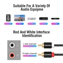 Vention Audio Cable RCA to RCA 1.5m Black Metal Type