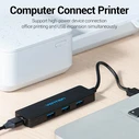 VENTION HUB USB 3.0 4 Θυρών Black CHKBB 0.15m