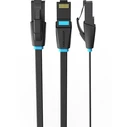 VENTION Flat Cat.6 UTP Patch Cable 5M Black